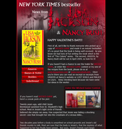 News from Lisa Jackson