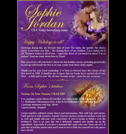 News from Sophie Jordan