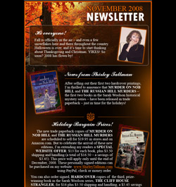News from Shirley Tallman